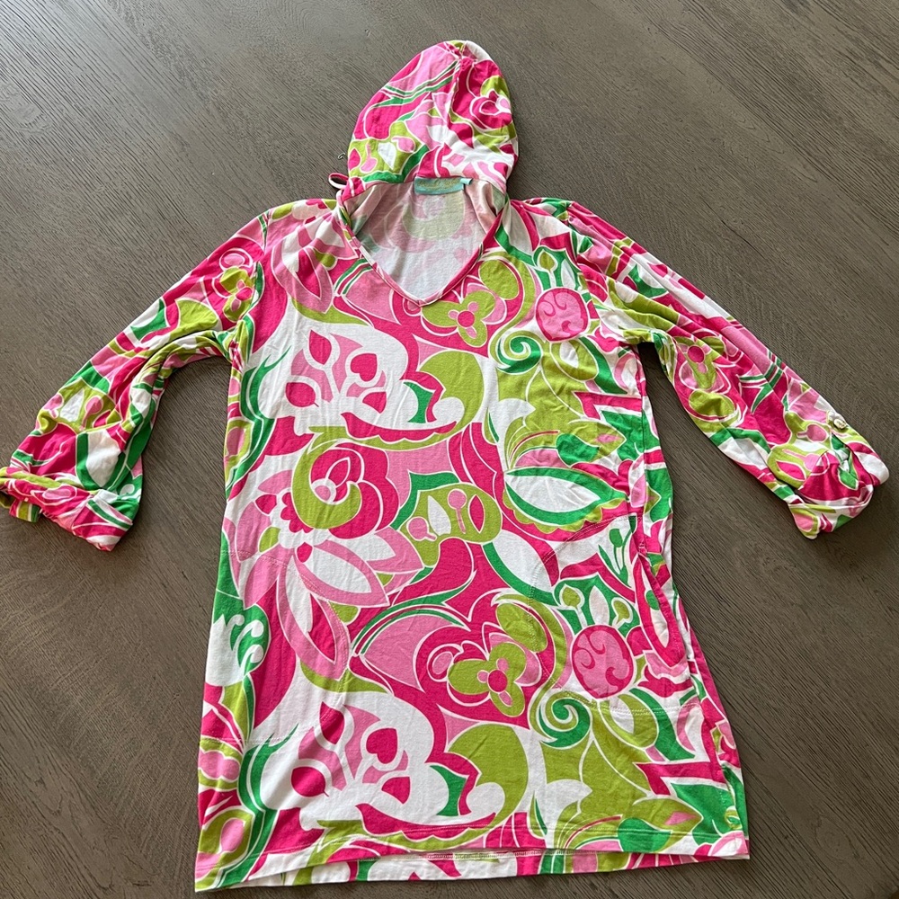 Beach Candies By Margaret Joesph Multicolor Cover Up size S